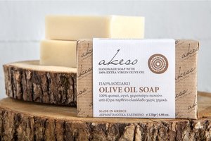 Prírodné tradičné olivové mydlo od Akesa